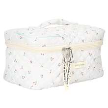 2pcs Coquette Makeup Bag Coquette Aesthetic Cosmetic Bag Large Travel Makeup Organizer Cute Pouch Cotto Kawaii Toiletry Bag - 白色 - 查看 1