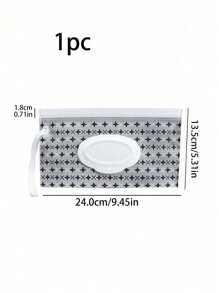 1pc EVA Tissue Storage Bag Baby Wet Wipe Pouch Cute Snap-Strap Refillable Wet Wipes BagModern Portable Tissue Storage Bag For Travel1pc Flip Cover Wave Pattern Tissue Paper Bag Travel Portable Extraction And Separation Bag Gift - Multicolor - View 9