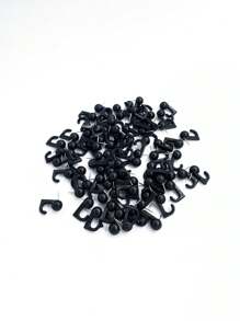 50 顆/盒黑色圖釘 - 黑色 - 查看 5