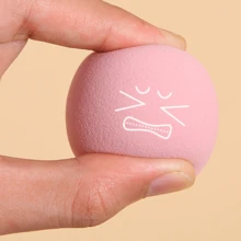 1 hộp Thập cẩm Bộ xốp trang điểm : Hình trái tim Bột Puff , Hình Giọt nước Bọt biển , Xiên Cắt , Bọt biển trang điểm , Bộ xốp trang điểm - Hồng - Xem 4