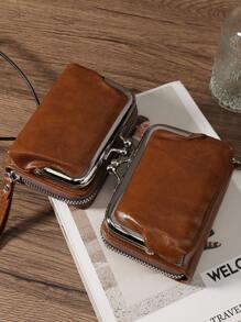 女士钱包 短款 PU 皮革 S 拉链和搭扣 多功能 大容量包 零钱卡夹 轻便 时尚 现代 商务 拉链 信用卡 商务休闲 教师节 教师礼物 周年纪念 生日礼物 女士 女白领 女士钱包 钱包 小钱包