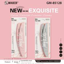 2 件/套美甲雙面打磨拋光器閃亮拋光塊銼刀 - 粉色 - 查看 3