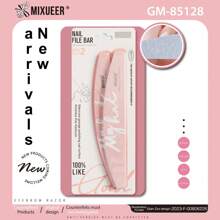 2 件/套美甲雙面打磨拋光器閃亮拋光塊銼刀 - 粉色 - 查看 1