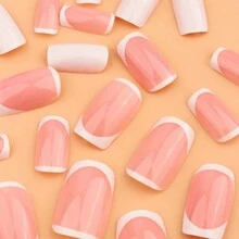 Ins風格法式簡約假指甲搭配歐式美甲貼紙 - 無色 - 查看 2