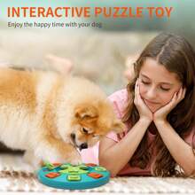 NPET Dog Puzzle Toy, Interactive Dog Toys Dog Enrichment Toys, IQ Training & Mental Enrichment Pet Toys for Small & Medium Dogs (Level 2) - màu xanh lá - Xem 7