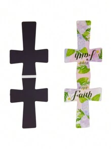 JUVALE 24 Pack Of Christian Magnetic Bookmarks, Floral Cross Bookmarks,  Magnet Book Page Markers For Daily Motivation, Inspiration, Encouragement (12 Designs) - Multicolor - View 7