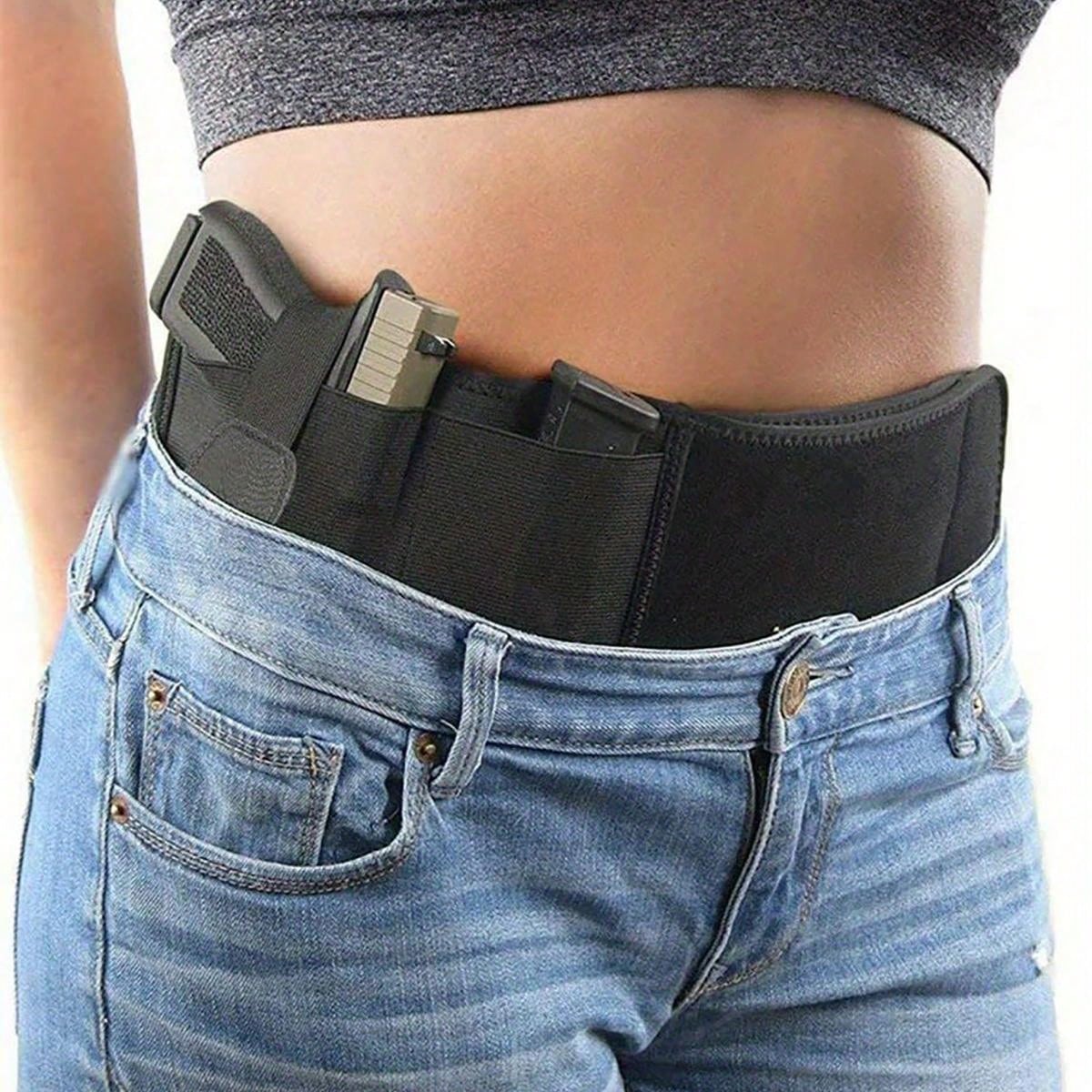 1pc Concealed Carry Belly Band Holster Elastic, Breathable Perfect