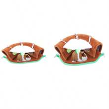 Factory Directly Hanging Hamster Nest, Warm Round Tube Nest Suitable For Hamster, Guinea Pig, Hedgehog - Brown - View 6