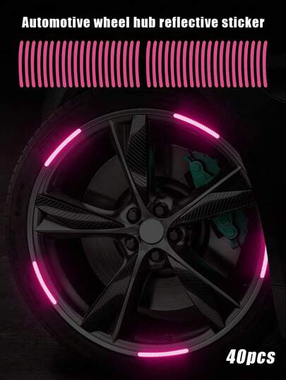 40 buc autocolante reflectorizante pentru jante, autocolante de avertizare pentru anvelope, potrivite pentru mașini, motociclete, biciclete pentru vizibilitate nocturnă, autocolante reflectorizante pentru jante auto, autocolante de avertizare pentru anvelope, creative, motocicletă, vehicul electric, autocolante decorative pentru modificări, autocolante cu dungi reflectorizante pentru roți de biciclete de munte, potrivite pentru roți de motocicletă, mașini, biciclete, autocolante reflectorizante pentru biciclete, dungi decorative, autocolante reflectorizante pentru roți