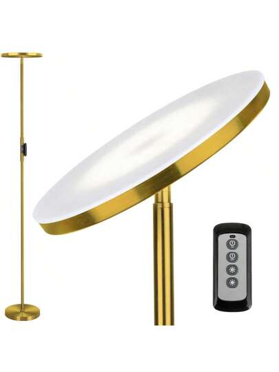 JOOFO Floor Lamp 30W 2400LM Sky LED Modern Torchiere 3 Color Temperatures Super Bright Tall Standing Pole Light With Remote Touch Control For Living Room Bed Room Office SHEIN USA