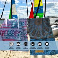 LOCHAS Mr. and Mrs. Beach Towels, His and Hers Towel - Couple Beach Towel Matching Set - Wedding, Honeymoon, Bachelorette Gifts - Quick Dry Microfiber Travel Towels, 30" x 60" for Couple - 掌七V2 - 查看 6
