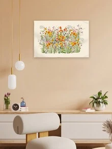 1pc Plant Tapestry, Flower Wall Hanging Decor - Green - View 4