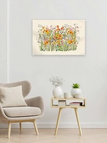 1pc Plant Tapestry, Flower Wall Hanging Decor - Green - View 5