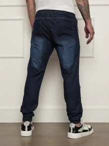 Men Pants - สียีนส์เข้ม - ดู 4
