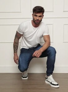 Men Pants - สียีนส์เข้ม - ดู 5