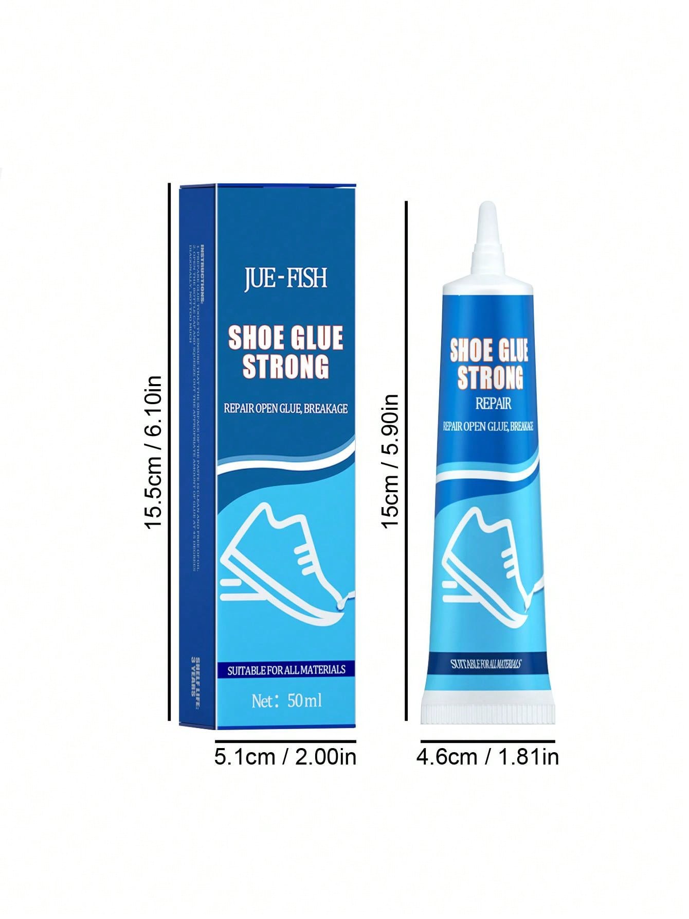 1pc Blue Strong Shoe Glue For Sports Shoes, Leather Shoes, Waterproof