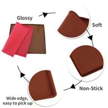 1/2/3pcs Silicone Cake Roll Swiss Roll Mat High-Temperature Resistant Baking Mold Tray For Cakes