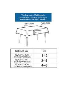 1 Miếng Ánh sáng sang trọng Hoa mẫu đơn Mẫu Khăn trải bàn Đối với Phòng khách Hoặc Ăn uống Bàn - màu đen - Xem 2