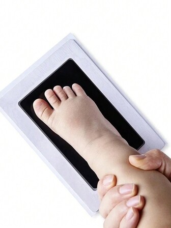 1set Black DIY Hand And Footprint Kit Home Decoration Accessories Ink Pads Photo Frame Handprint Souvenir Accessories Clean Shower Gift Birthday Gifts Graduation