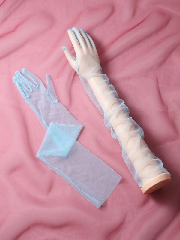 Bridal Accessory: 1 Pair Of Long Elbow Length Gloves For Women's Wedding, Prom Autumn Accessories