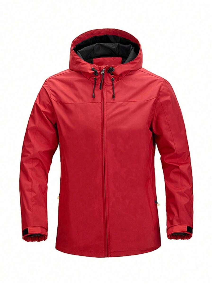 Men's Leisure Fashion Outdoor Sports Jacket, Windbreaker - Red - View 1