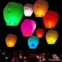 Globo de Cantoya Voladora Para Pedir Deseos , Linternas Chinas del Cielo, Linternas de Papel Voladoras,n SE ENVIAN COLORES ALEATORIOS  Farolillo Volador Farolillos Voladores, Luces Brillantes Voladoras de Estilo Tradicional,Utilizadas para Cumpleaños, Bodas, Fiestas, San Valentín - Multicolor - Ver 5