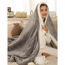 Heated Throw Blanket Electric Blanket Throw, Heated Blanket with 5 Heating Levels & 4 Hours Auto Off, Super Cozy Soft Heating Blanket with Fast Heating for Bedding, 50"x60", Light Gray