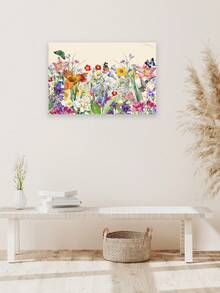 1pc Plant Tapestry, Botanical Wall Hanging Decor - Burgundy - View 6