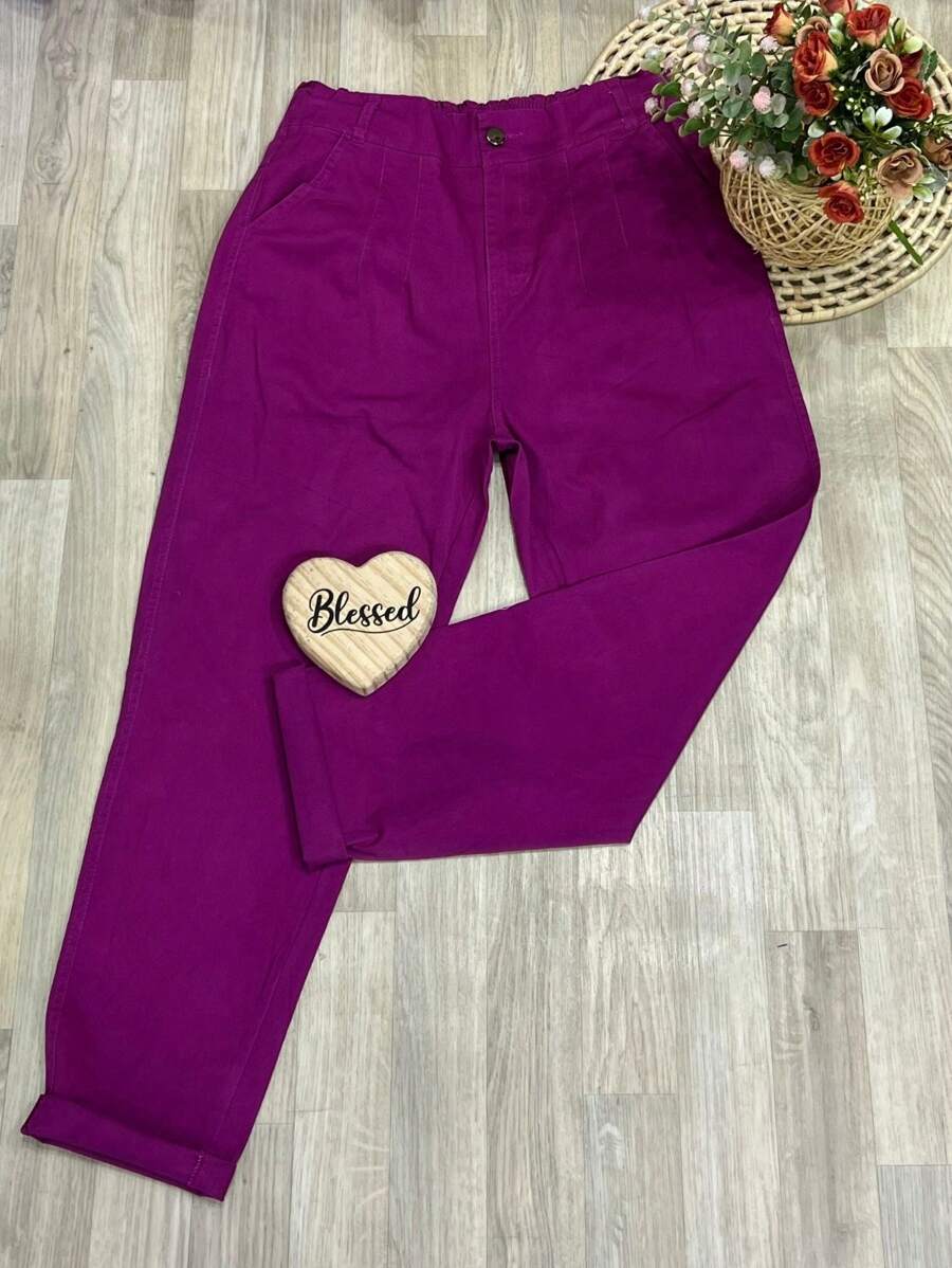 Women Pants - Purple - View 1