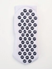 FLSHMCEN 1 par de calcetines deportivos para hombre para fútbol, baloncesto y otros deportes con almohadillas antideslizantes y sujetadores