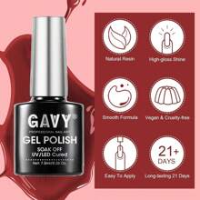 Gavy 6入組持久美白系列指甲油凝膠套裝,6種顏色可拆卸凝膠,適用於diy /家庭美甲沙龍 - 彩色 - 查看 4