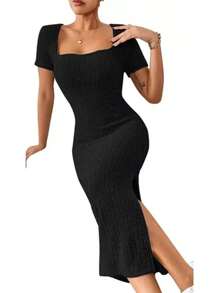 Vestidos Largos Casuales Elegantes De Fiesta Para Mujer Moda - Negro - Ver 5