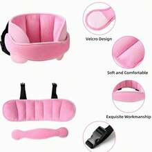Protector De Cinturón Seguridad Y Almohada Para Niños Auto - Rosa - Ver 3
