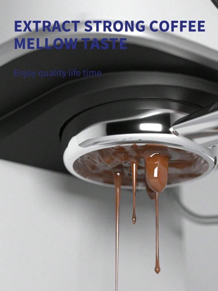 Stainless Steel Coffee Machine Portafilter Powder Bowl With Handle And Precise Powder Track Filter Basket For Espresso Machines School Supplies Back To School - Silver - View 11