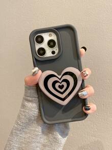 Giá đỡ túi khí hình trái tim Vỏ điện thoại chống rơi tương thích với iPhone - Nhiều màu - Xem 1