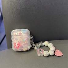 夏季 1 件装流沙星设计耳机盒 兼容 Airpods 兼容 Airpods1/2 AirPods Pro - 無色 - 查看 3