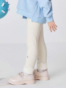 Balabala Quần legging lót lông cừu giữ nhiệt cho bé gái Baby&Young Girl - trắng - Xem 2