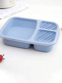 1/3/5入組午餐盒餐具快餐盒水果盤,可放入微波爐加熱 - 藍色 - 查看 3