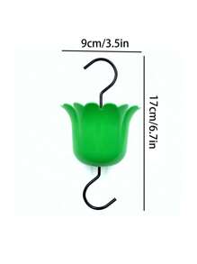 1pc New Hanging Bird Water Feeder With Hook - Color Random - Multicolor - View 2