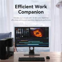 VENTION 4K DisplayPort 线缆，[4K@60Hz, 2K@144Hz] DP 线缆 1.2 镀金编织高速显示端口线 144Hz，适用于游戏显示器、显卡、电视、PC、笔记本电脑 - 黑色 - 查看 7