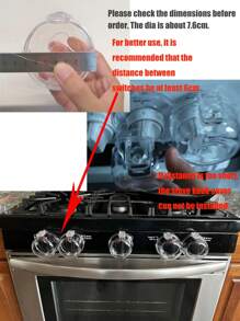 5pcs Clear View Heat Resistant Child Proof Stove Knob Covers, Children Kitchen Safety Guard Stove Oven Lock Baby Shower Family Decorations Gifts
