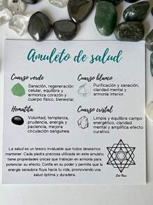 Conjunto de Cuarzos Vital: Cuarzo Verde, Hematita, Cuarzo Blanco y Cuarzo Cristal - Multicolor - Ver 1