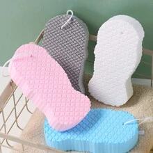 1 Esponja De Baño Exfoliante, Ayuda A Eliminar La Piel Muerta Y Limpiar El Cuerpo, Agradable Para La Piel - Gris - Ver 6