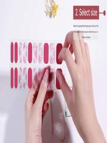 16 Piezas Pegatina De Uñas De Gel - Multicolor - Ver 5