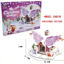 3d拼圖聖誕裝飾擺件風格diy玩具,適用於聖誕節禮物、情人節遊戲、新年遊戲、婚禮遊戲、新年禮物和情人節禮物 - 彩色 - 查看 5