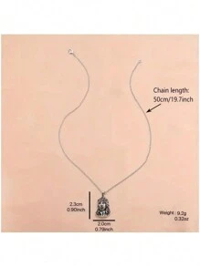 男士復古吊墜項鍊,荊棘皇冠項鍊,經典信仰男士飾品,嘻哈飾品配件,非常棒的一件禮物,適合送給好朋友或家人! - 銀色 - 查看 3