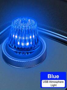 Car RGB Mini USB LED Atmosphere Light Decoration Light Atmosphere Light Car Lighting Portable Plug And Play Neon Lights For Car - Red - View 4