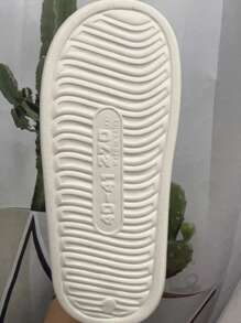 女冬季家用柔軟毛絨防滑拖鞋,保暖舒適,室內室外使用 - 綠色 - 查看 3