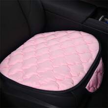 1入組短毛絨汽車坐墊,加厚保暖,適用於前排或後排座椅