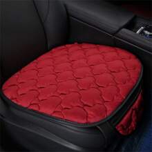 1入組短毛絨汽車坐墊,加厚保暖,適用於前排或後排座椅